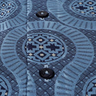 African Wave - Navy Long Sleeve Jacquard Woven Men's Shirt