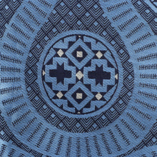 African Wave - Navy Long Sleeve Jacquard Woven Men's Shirt