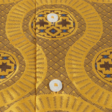 African Wave - Gold Long Sleeve Jacquard Woven Men's Shirt