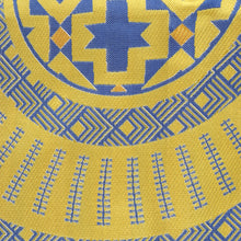 Large African Wave - Yellow Long Sleeve Jacquard Woven Men's Shirt