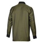 Madiba's Diamond - Gold Long Sleeve Jacquard Woven Men's Shirt