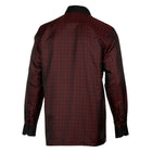 Madiba's Diamond - Red Long Sleeve Jacquard Woven Men's Shirt