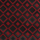 Madiba's Diamond - Red Long Sleeve Jacquard Woven Men's Shirt