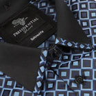 Madiba's Diamond - Navy Long Sleeve Jacquard Woven Men's Shirt
