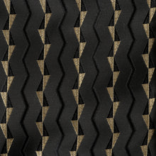 Madiba's Pin Stripe - Black Long Sleeve Jacquard Woven Men's Shirt