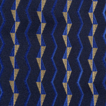 Madiba's Pin Stripe - Navy Long Sleeve Jacquard Woven Men's Shirt