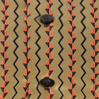 Madiba's Pin Stripe - Gold Long Sleeve Jacquard Woven Men's Shirt