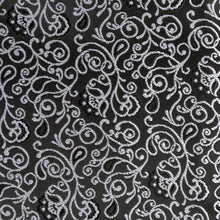 Madiba's Paisley - Black Long Sleeve Jacquard Woven Men's Shirt