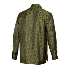 Madiba's Paisley - Gold Long Sleeve Jacquard Woven Men's Shirt
