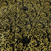 Madiba's Paisley - Gold Long Sleeve Jacquard Woven Men's Shirt