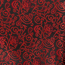 Madiba's Paisley - Red Long Sleeve Jacquard Woven Men's Shirt