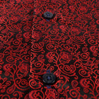 Madiba's Paisley - Red Long Sleeve Jacquard Woven Men's Shirt