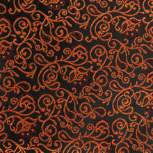 Madiba's Paisley - Orange Long Sleeve Jacquard Woven Men's Shirt