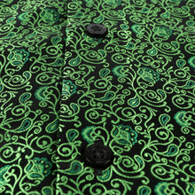 Madiba's Paisley - Green Long Sleeve Jacquard Woven Men's Shirt