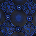 African Circle - Royal Blue Long Sleeve Jacquard Woven Men's Shirt