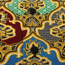 Moroccan Chess - Blue Men's Long Sleeve Cotton Printed Shirt