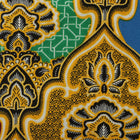 Moroccan Chess - Blue Men's Long Sleeve Cotton Printed Shirt