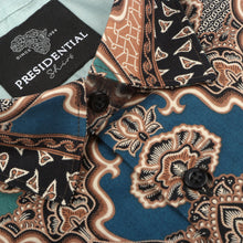 Morroccan Chess - Green Men's Long Sleeve Cotton Printed Shirt