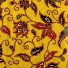 Swirling Spring Flowers - Yellow Printed Short Sleeve Men's Shirt