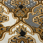 Moroccan Chess - Brown Men's Long Sleeve Cotton Printed Shirt