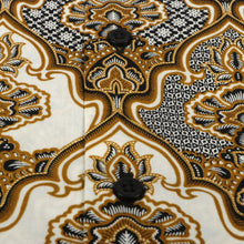 Moroccan Chess - Brown Men's Long Sleeve Cotton Printed Shirt