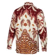 Kilimanjaro - White Men's Long Sleeve Cotton Printed Shirt