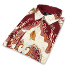 Kilimanjaro - White Men's Long Sleeve Cotton Printed Shirt