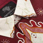 Kilimanjaro - White Men's Long Sleeve Cotton Printed Shirt