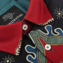 Kilimanjaro - Red Men's Long Sleeve Cotton Printed Shirt