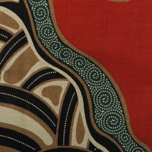 Kilimanjaro - Red Men's Long Sleeve Cotton Printed Shirt