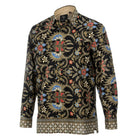 Mandela's Dream - Black Men's Long Sleeve Cotton Printed Shirt