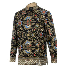 Mandela's Dream - Black Men's Long Sleeve Cotton Printed Shirt