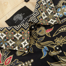 Mandela's Dream - Black Men's Long Sleeve Cotton Printed Shirt