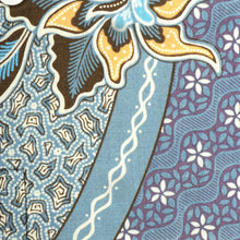 Purple Rain - Blue Men's Long Sleeve Cotton Printed Shirt