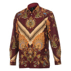 Red Magic - Red Men's Long Sleeve Cotton Printed Shirt