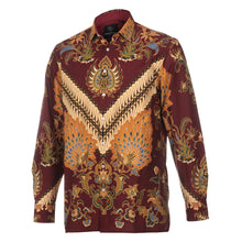 Red Magic - Red Men's Long Sleeve Cotton Printed Shirt