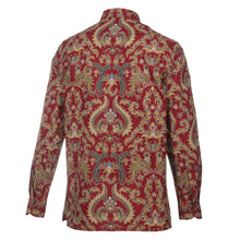Inspiration - Red Men's Long Sleeve Cotton Printed Shirt