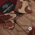 Majestic Bird - Red Men's Long Sleeve Cotton Printed Shirt