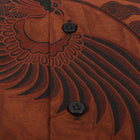 Bearded Iris - Brown Men's Long Sleeve Cotton Printed Shirt