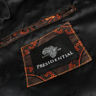 Men’s Brown Jacquard Woven Bomber Jacket – Stylish Outerwear