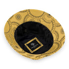 Men's Bucket Hat, Jacquard Woven Satin - African Circle Large, Gold