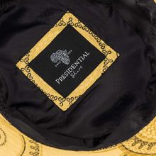 Men's Bucket Hat, Jacquard Woven Satin - African Circle Large, Gold