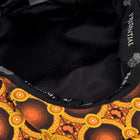 Men’s Ivy Cap, Classic Flat Cap Style, Jacquard Woven Satin - African Circle, Amber