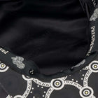 Men’s Ivy Cap, Classic Flat Cap Style, Jacquard Woven Satin - African Circle, Black