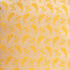 Paisley Fish - Gold Long Sleeve Jacquard Woven Men's Shirt