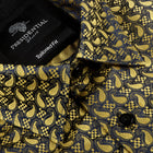 Paisley Fish - Black Long Sleeve Jacquard Woven Men's Shirt