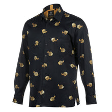 Small Fish - Men's Long Sleeve Cotton Printed Shirt