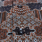 Organic Patchwork - Brown Men's Long Sleeve Cotton Printed Shirt