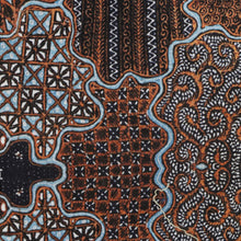 Organic Patchwork - Brown Men's Long Sleeve Cotton Printed Shirt