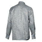 King Classic - Silver Long Sleeve Jacquard Woven Men's Shirt